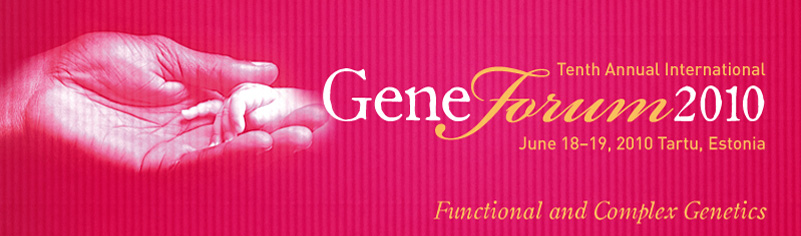 Gene Forum 2009, June 12-13, 2009