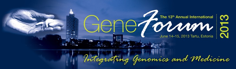 Gene Forum 2012, June 8-9, 2012
