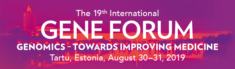 Gene Forum 2019, August 30-31, 2019